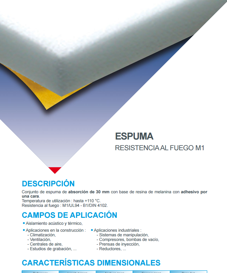 Cat�logo de Espumas acusticas 841006